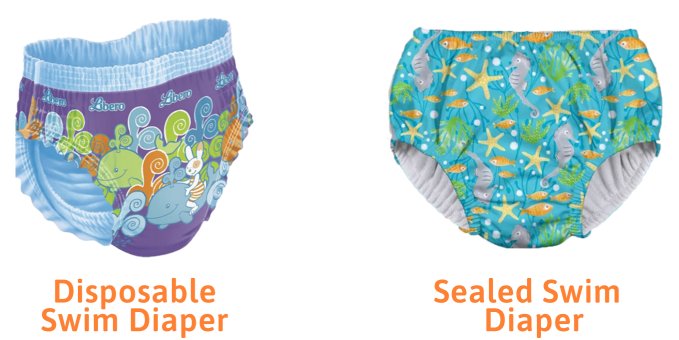 A close up of two different types of diapers